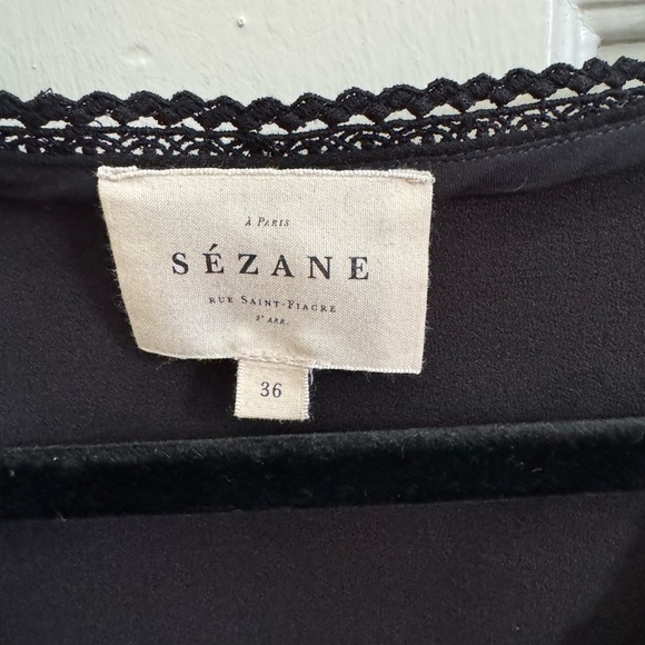 Sezane Valencia blouse in black - Picture 4 of 5